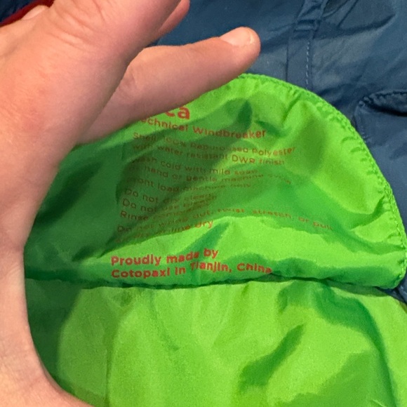 Cotopaxi Teca Half Zip Blue and Green Color Block Jacket-Unisex - Picture 6 of 8